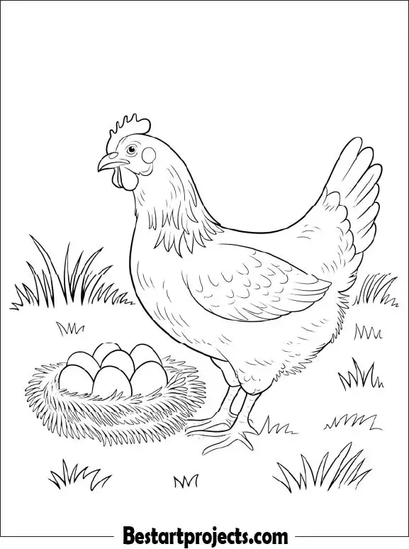 11.Hen with a Nest of Eggs