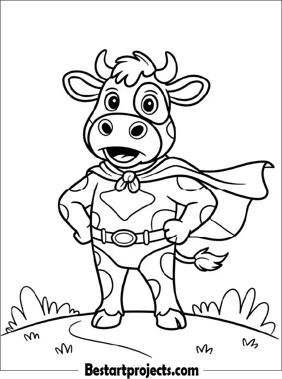 15.Superhero Cow