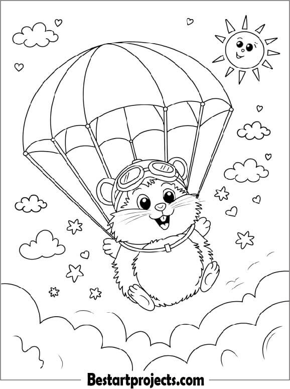 Hamster with a Parachute