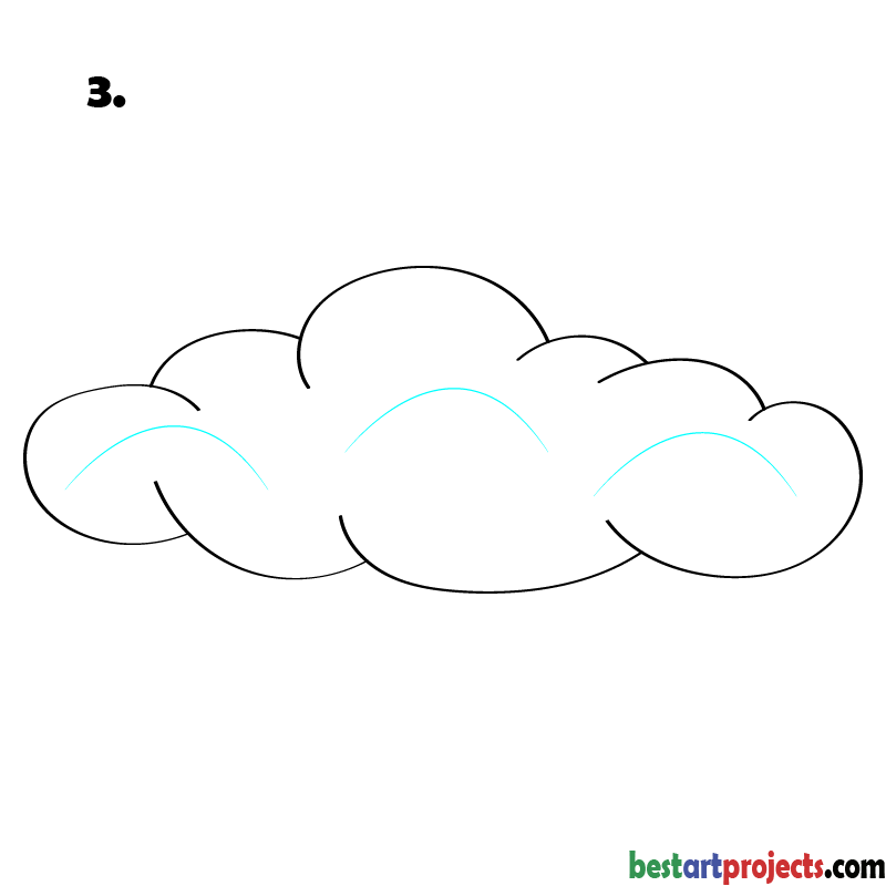Learn How to Draw a Cloud | Step-by-Step Tutorial - Bestartprojects.com