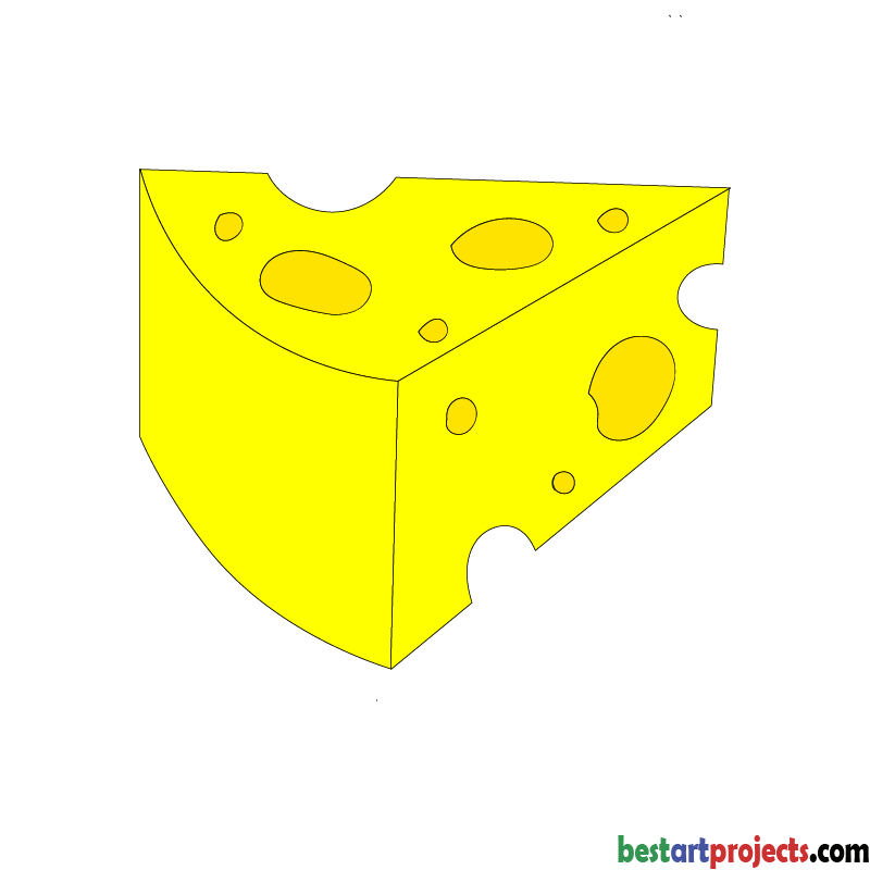 How to Draw a Cheese 
