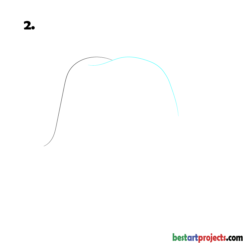 How to Draw a Cowboy hat - Step 02