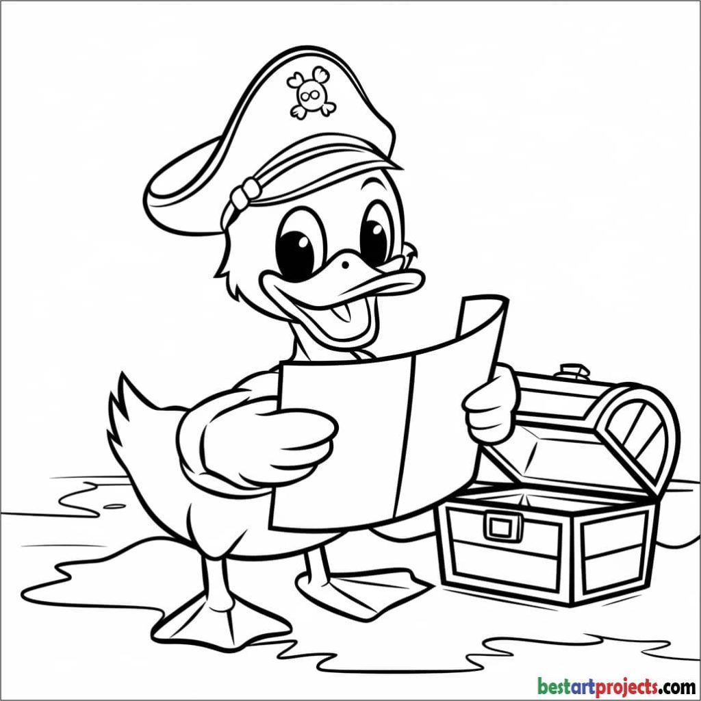 Duck with a Treasure Map