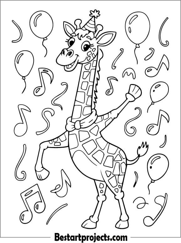 Funny Dancing Giraffe