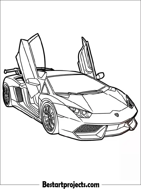 Lamborghini Coloring Sheet