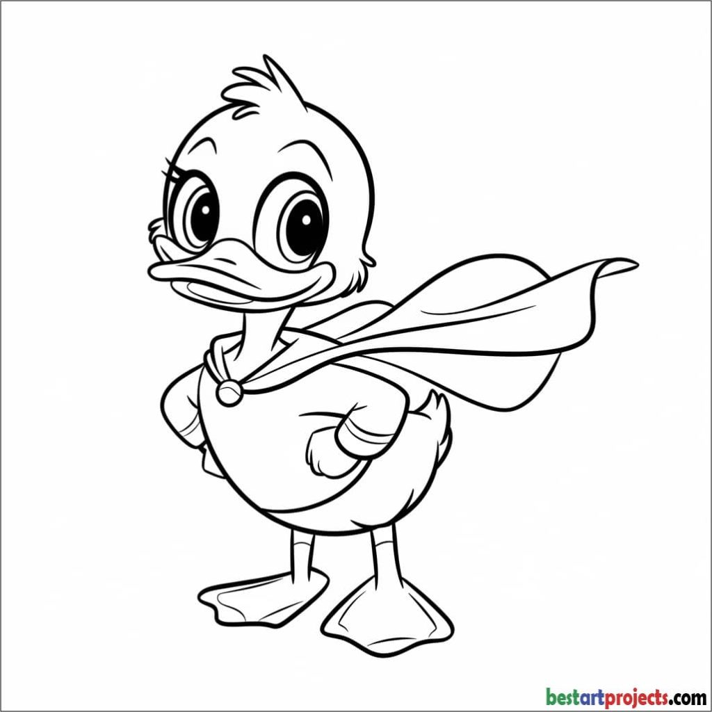 Superhero Duck with a Cape