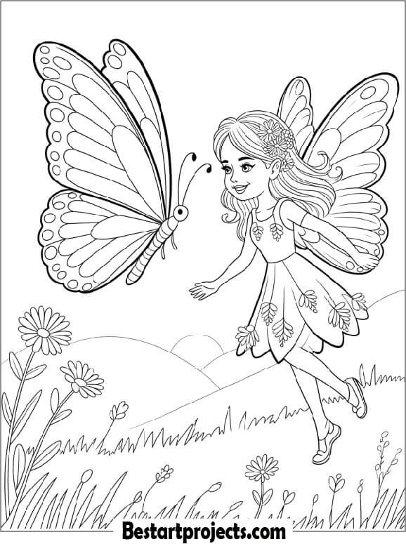 Butterfly with a Fairy