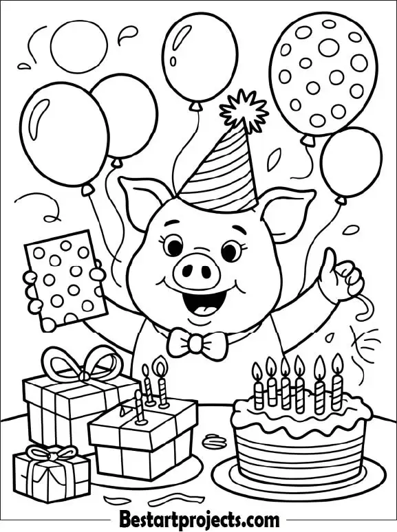 27.Pig at a Birthday Party