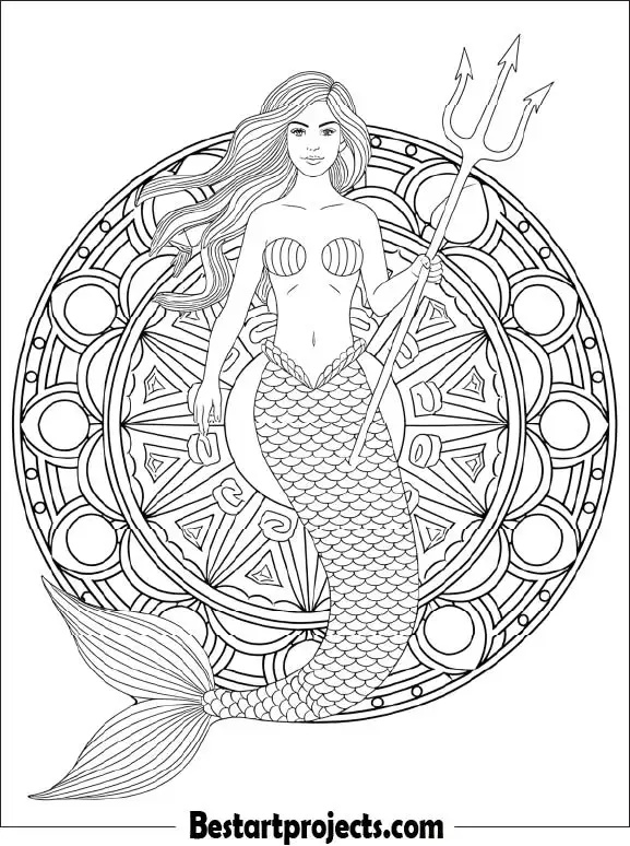 Mermaid Mandala Design