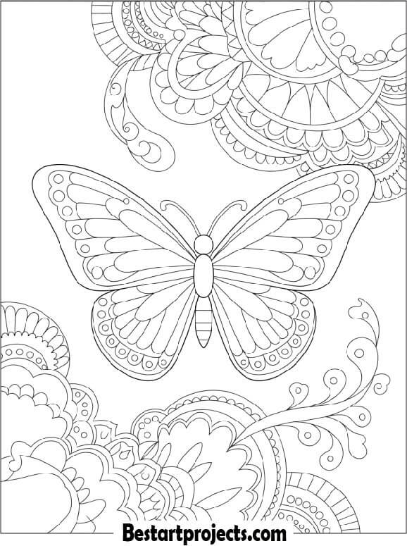 Intricate Mandala Butterfly