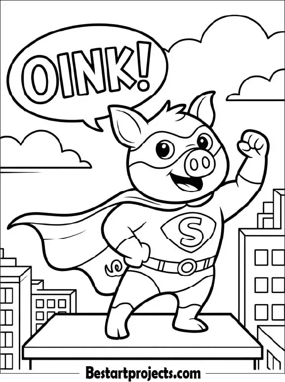5.Superhero Pig