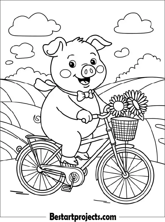 6.Pig on a Bicycle