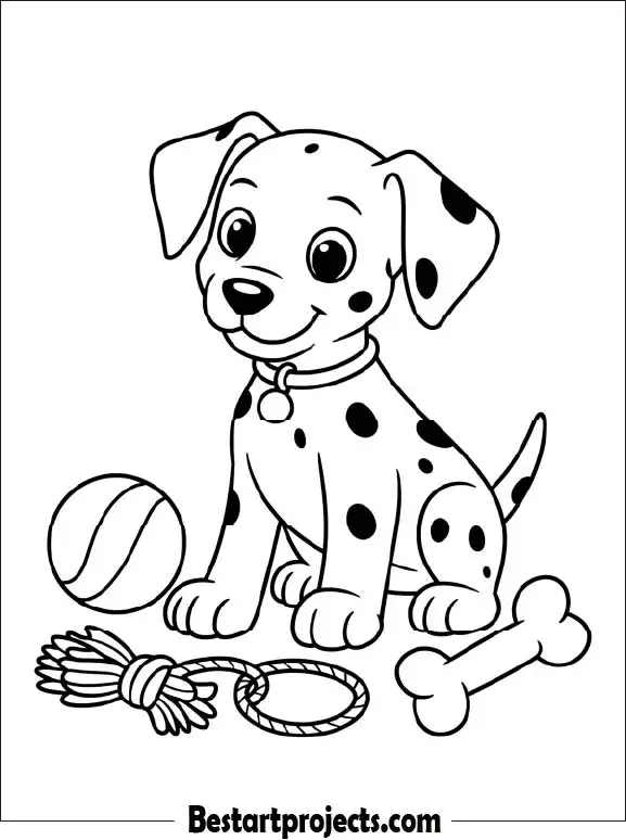 Dalmatian Coloring Page