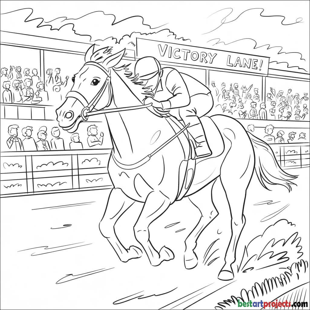 Horse Racing Scene