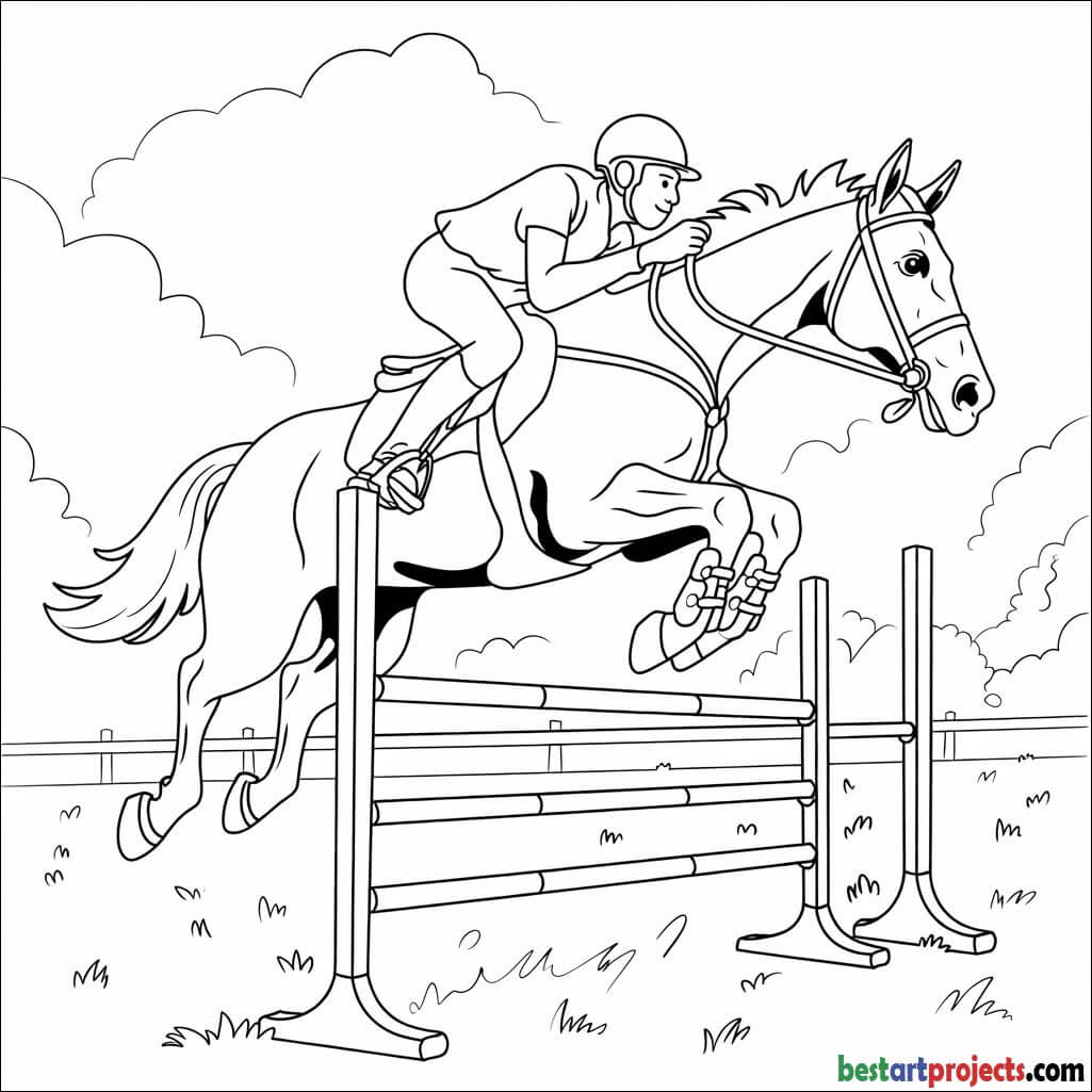  Show Jumping Horse