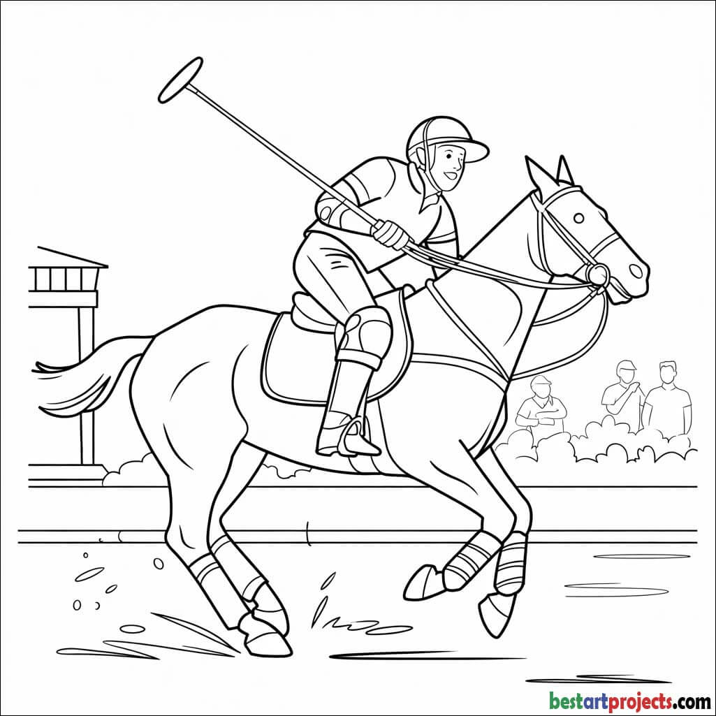 Polo Horse and Player