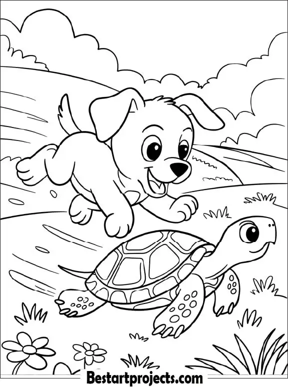 Puppy and Turtle Racing