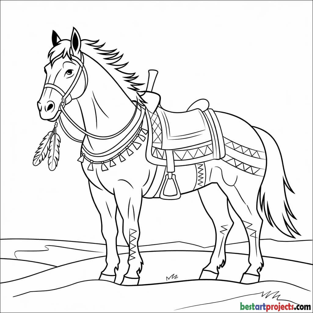 Native American War Horse