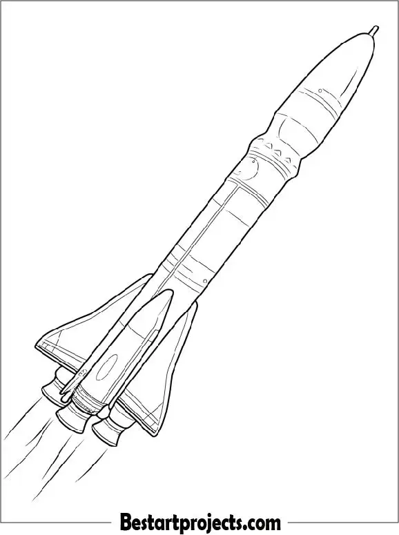 Ariane 6 Rocket Coloring Page for Kids