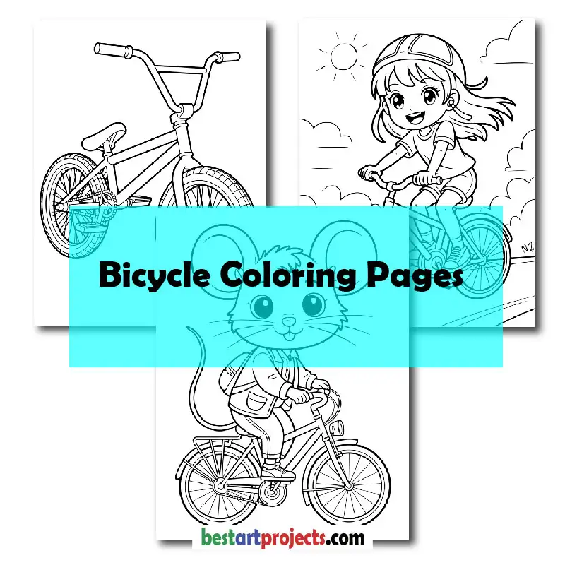 Bicycle Coloring Pages
