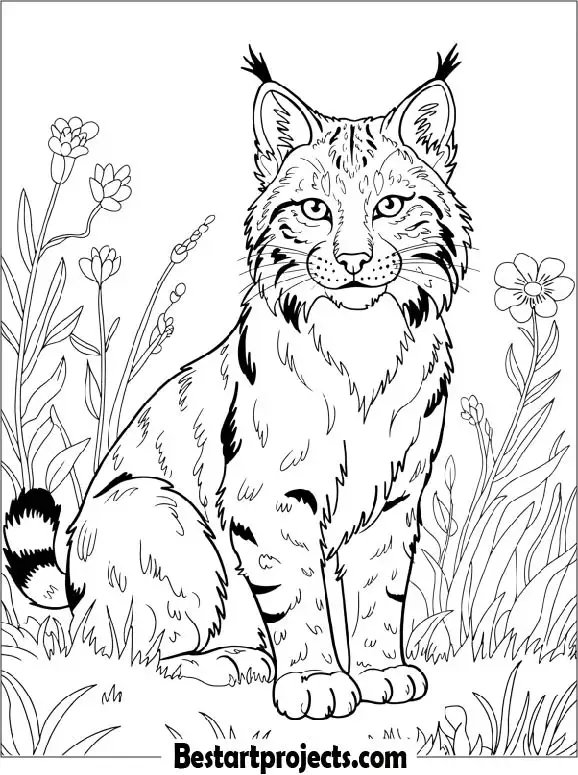 Bobcat Coloring Page