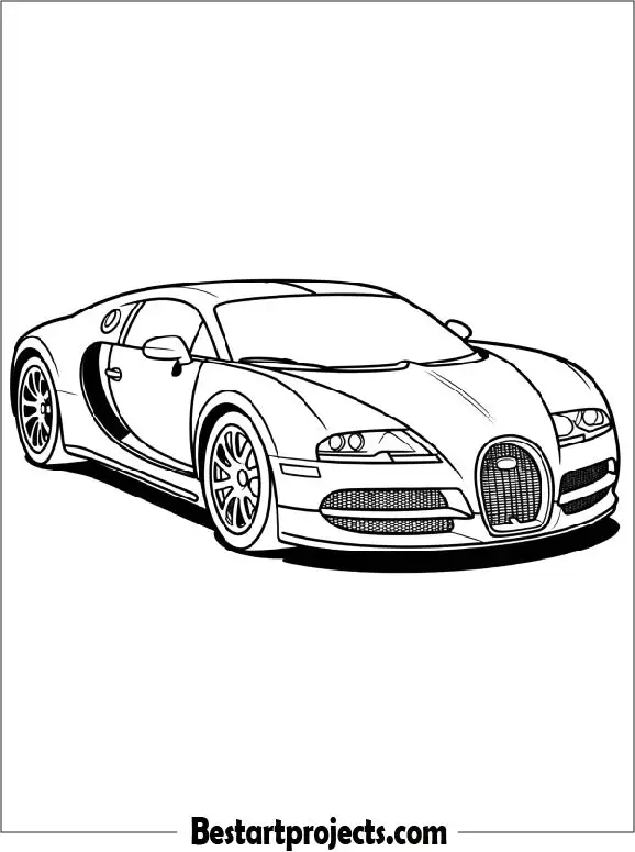 Bugatti Coloring Page