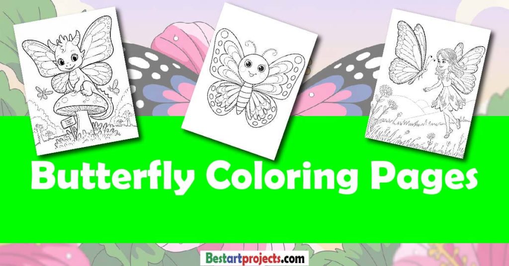 Butterfly Coloring pages - Free Download