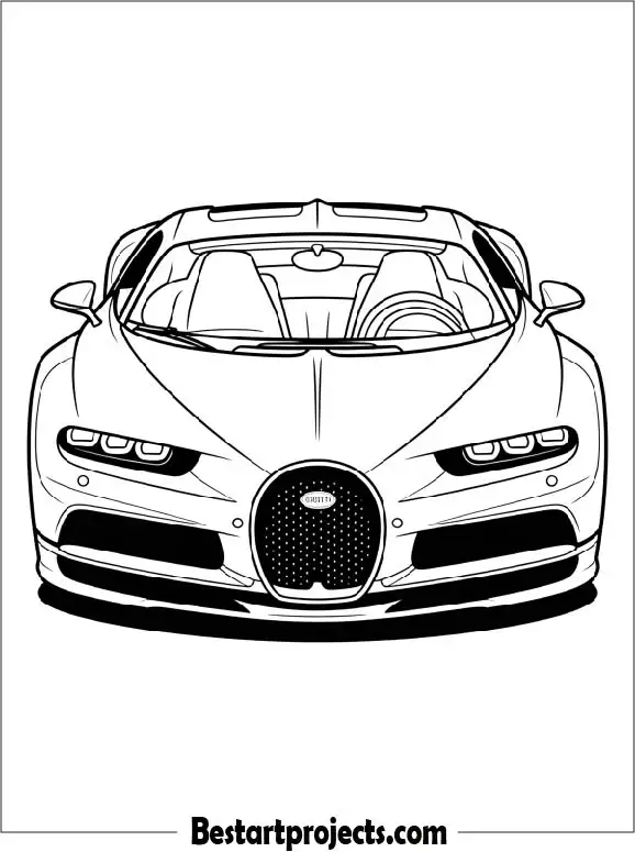 Close Up Of Bugatti Chiron