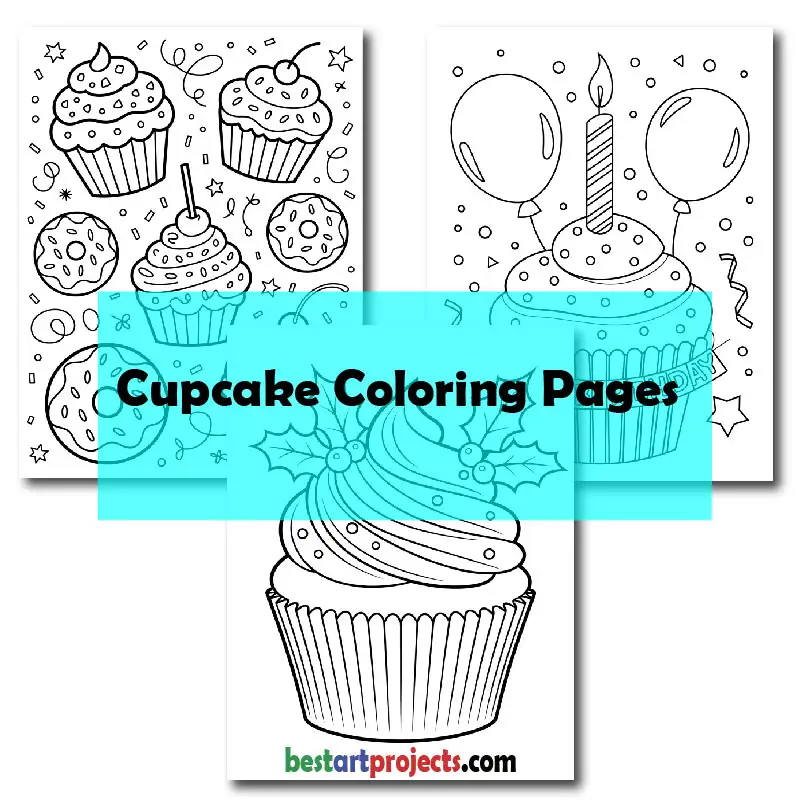 Cupcake Coloring Pages