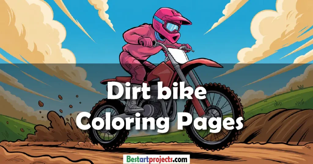 Dirt bike Coloring Pages - Free Download