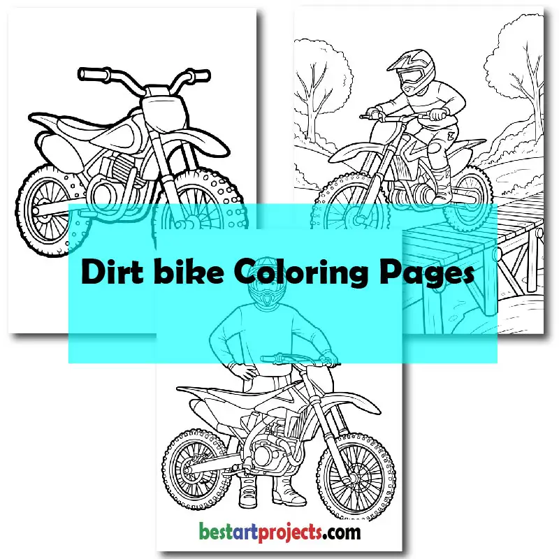 Dirt bike Coloring Pages