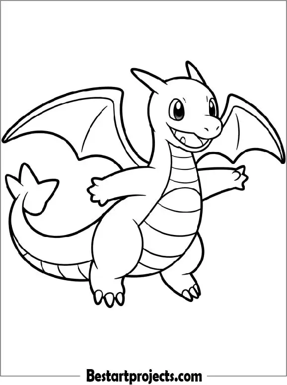 Dragonite Pokemon To Color