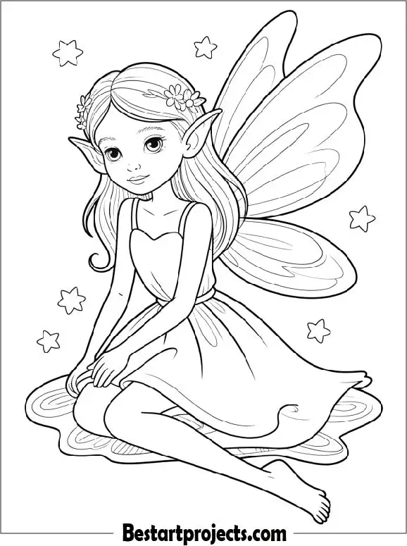 Fairy Coloring Page