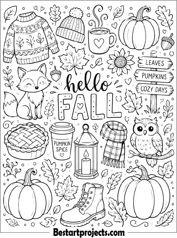 Fall Doodle Collage