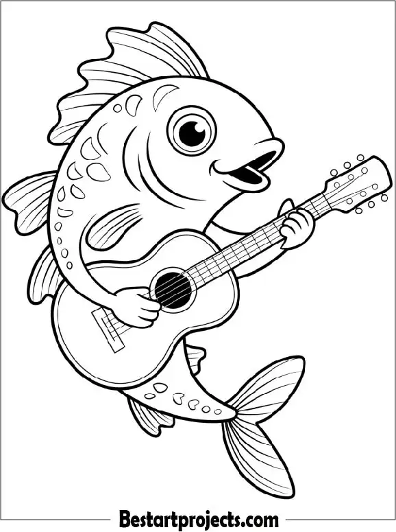 Fish Playing Guitar