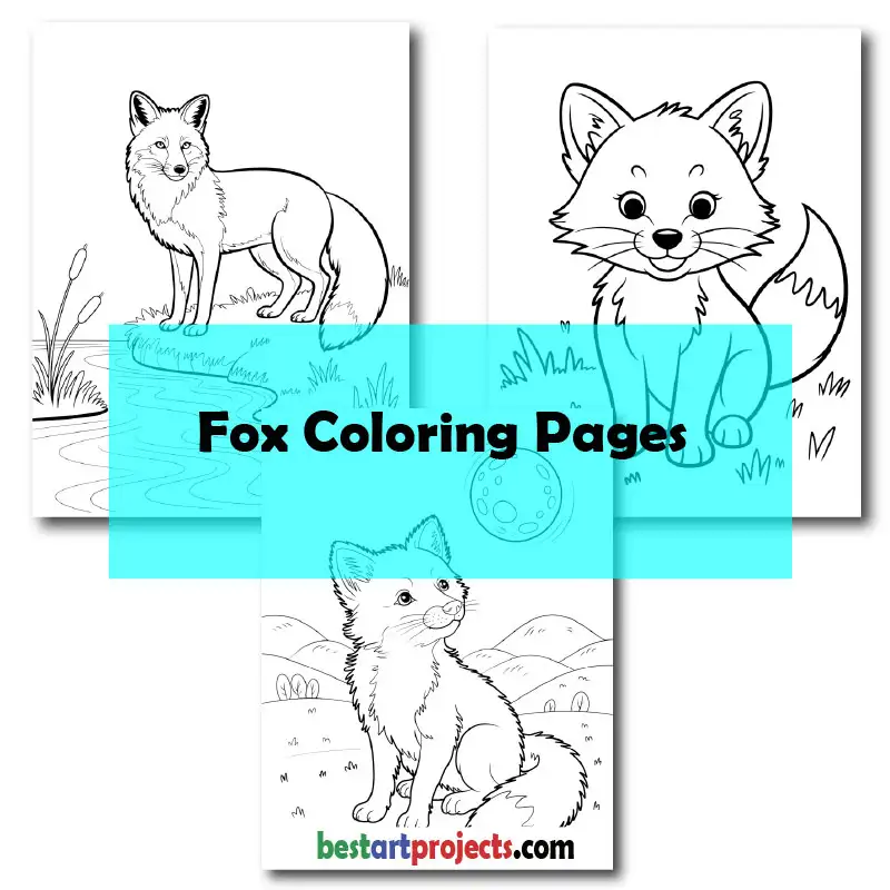 Fox Coloring Pages - Free Download