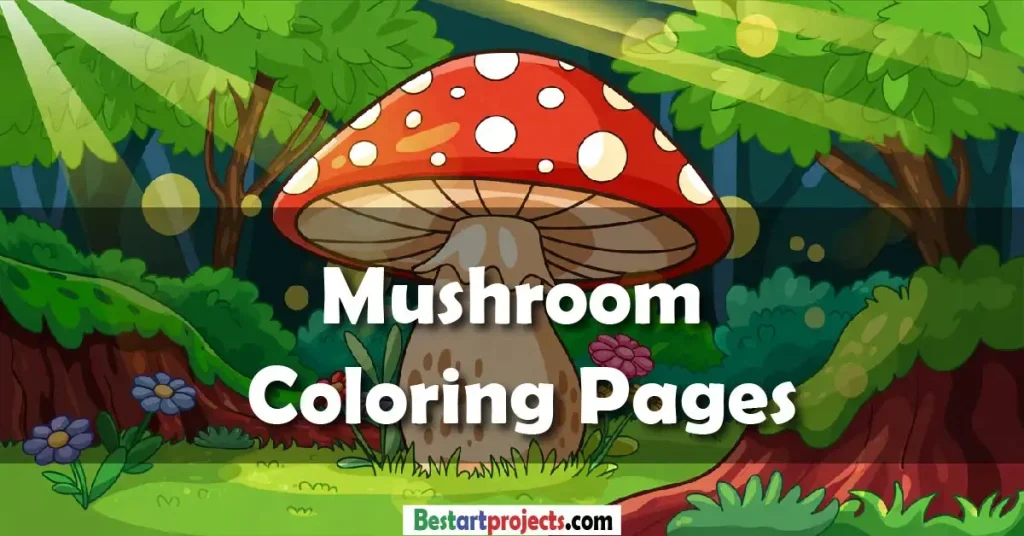 Free Mushroom Coloring Pages