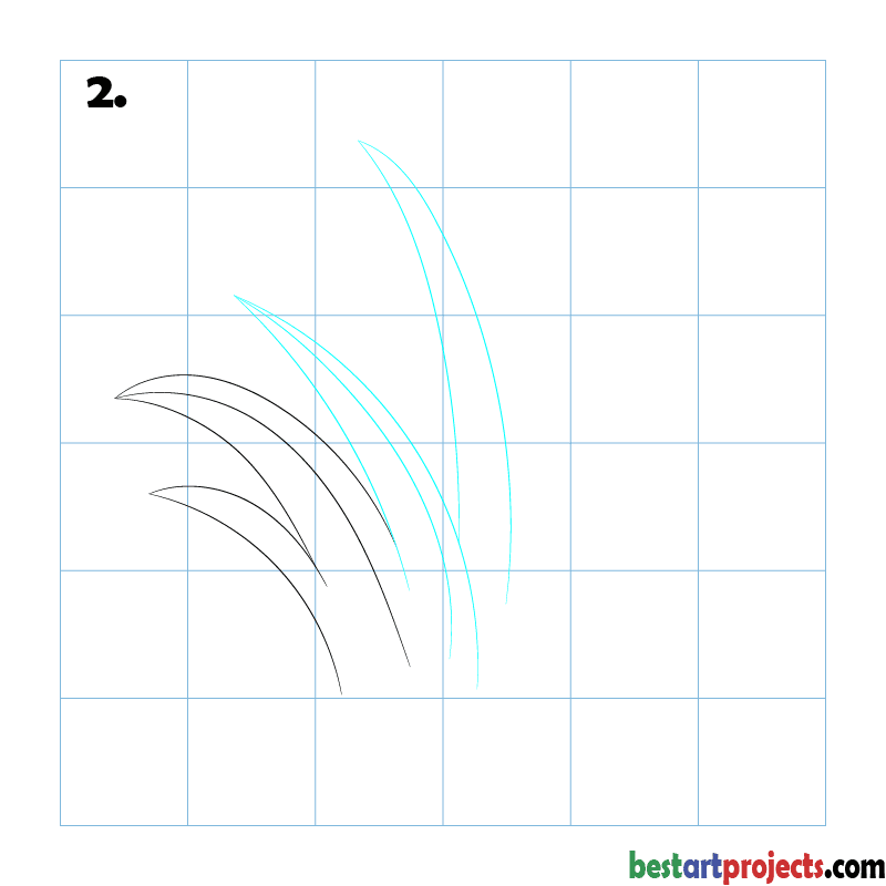How to Draw Grass - Step 02