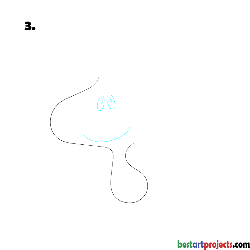 How to Draw Woodstock - step 3