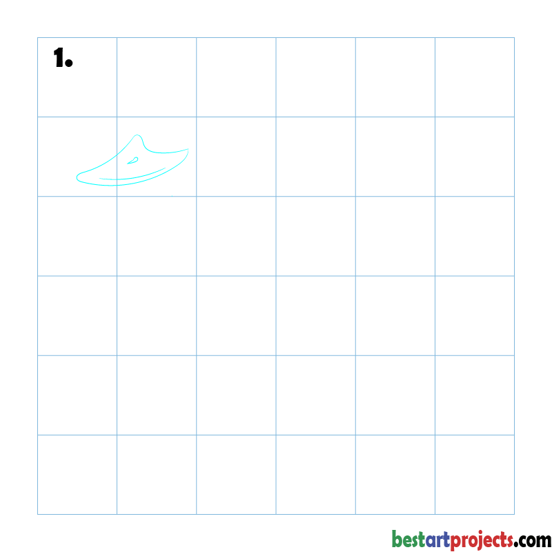 How to Draw a Duck step - 1
