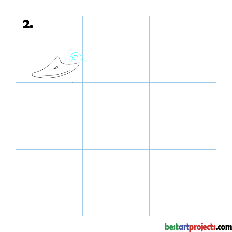 How to Draw a Duck step - 2