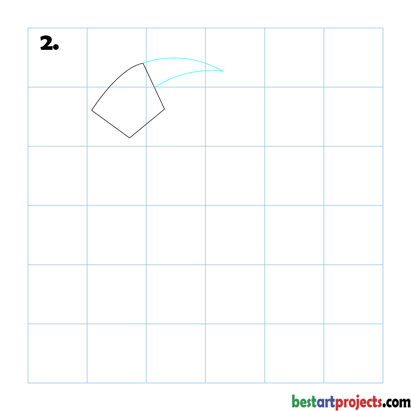 How to Draw a Hammer step - 2