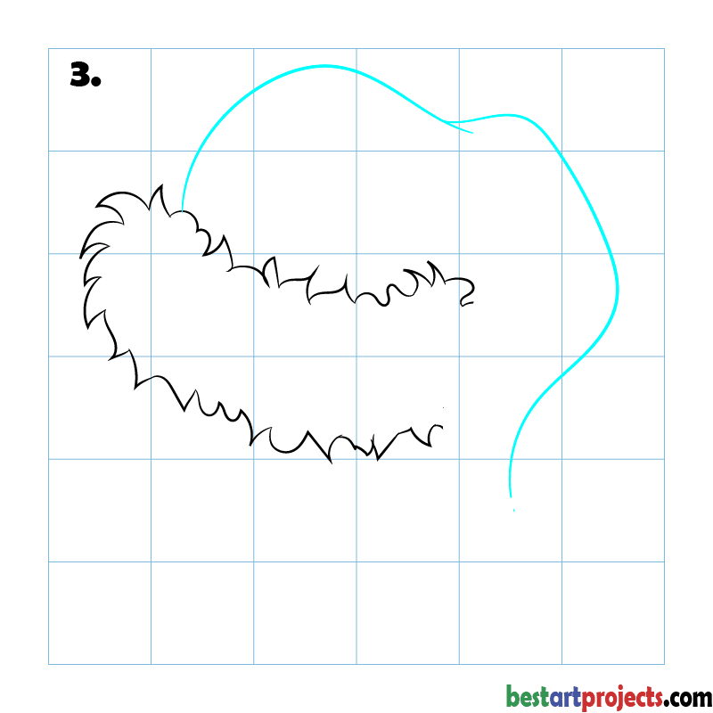 How to Draw a Santa hat step - 3