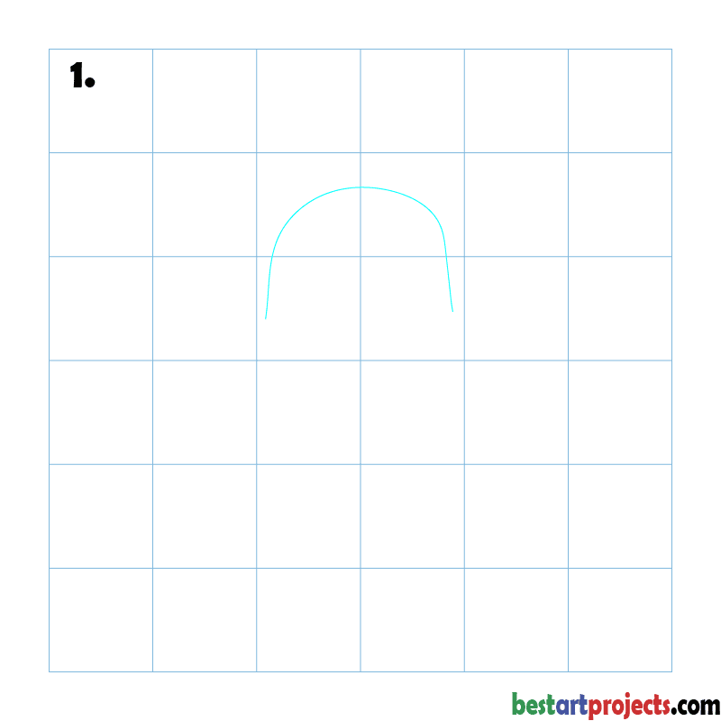 How to Draw a pear  step - 1