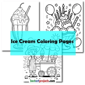 Ice Cream Coloring Pages