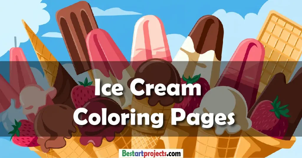 Ice Cream Coloring Pages - Free Download