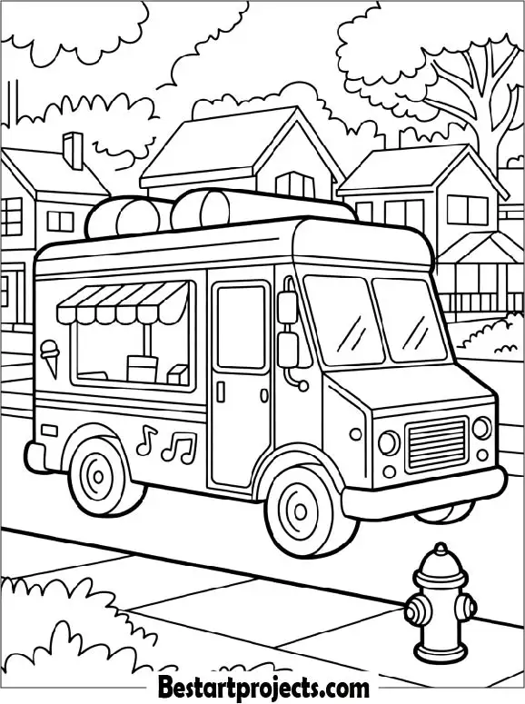 Ice Cream Truck in the Neighborhood