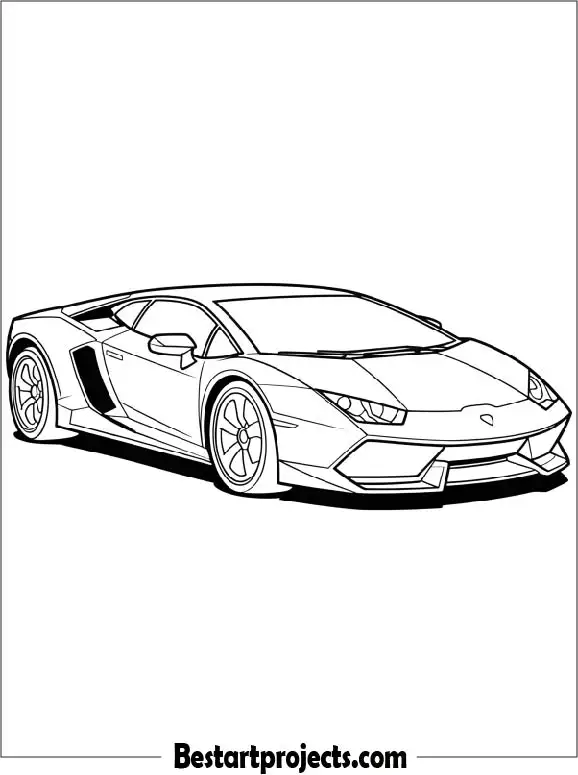 Lamborghini Coloring Sheet