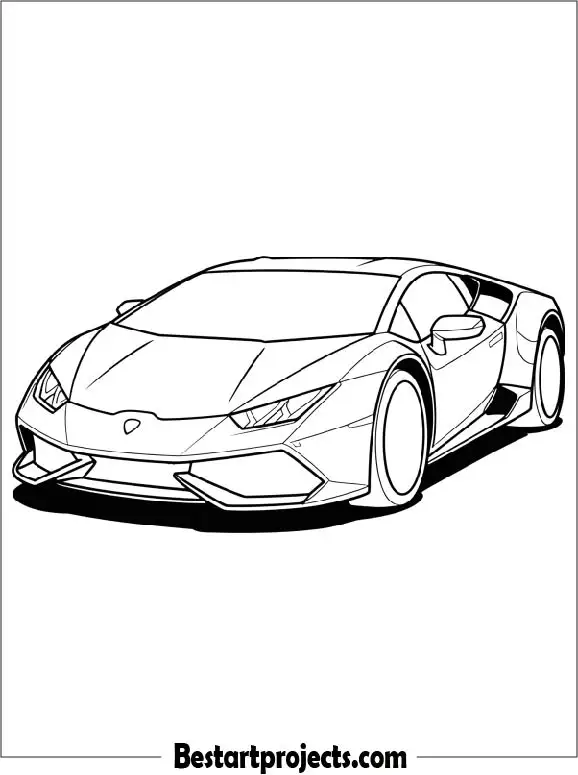Lamborghini Huracan Coloring Page