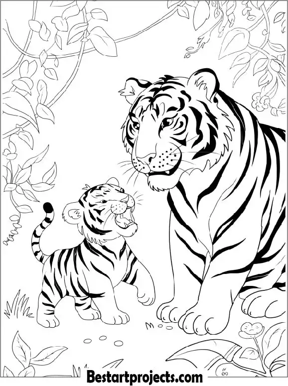 Little Tiger Learning to Roar